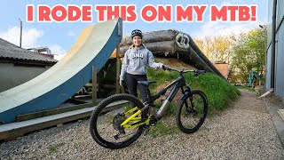 ATTEMPTING TO RIDE THIS BIG AIR BAG JUMP!