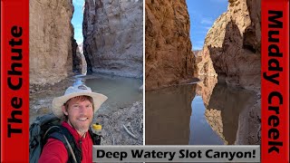 The Chute of Muddy Creek slot canyon...with...