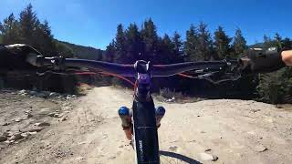 Start of A Line trail 2024. Whistler bike park.