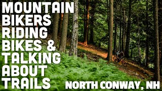 Mountain Bikers Riding Bikes Talking Trails |...