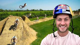 I BUILT A NEW JUMP AT MY BACKYARD TRAILS!!