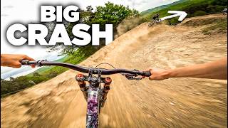 BIKEPARK KALNICA GOT ME!   *Big Frontflip Crash*