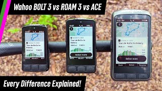 Wahoo ELEMNT ACE vs ROAM 3 vs BOLT 3 In-Depth...