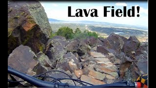 Lava Crossing! Mountain Biking Boulder Dash...