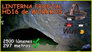 Review Linterna Frontal  HD16 WURKKOS ​...