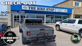 Checking out The Bike Stop in Orillia, ON