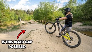 ATTEMPTING THE ROAD GAP ON THIS HUGE JUMP LINE!