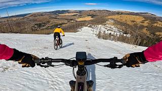 We took our bikes to the ski area (during ski...