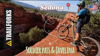 Sentier de fou à Sedona avec un gros trou !!!