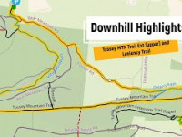 Tussey MTN Trail Ext (upper) and Leniency Trail