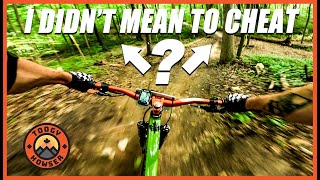 I went the WRONG way during the race and made...
