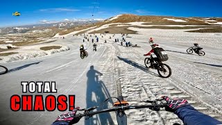 I RACED 1,300 RIDERS DOWN A SNOWY GLACIER…