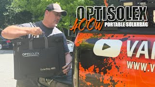 Power Anywhere! OptiSolex 400W Portable SolarBag