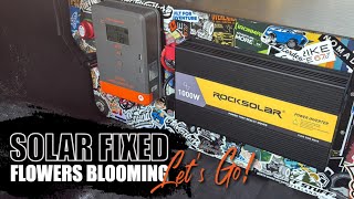 Fixed the Solar Just in Time! Rocksolar Repair...