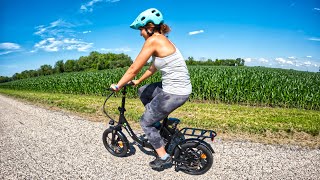 Isinwheel U4 Small Foldable Ebike Test!