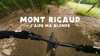 Vélo de montagne au Mont Rigaud - je 'coach'...