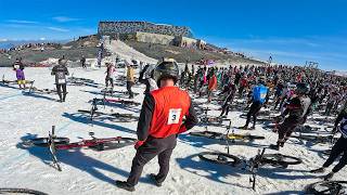 I raced down a glacier in France with 1000...