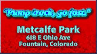 Pump Track, Metcalf Park, Fountain, Colorado...