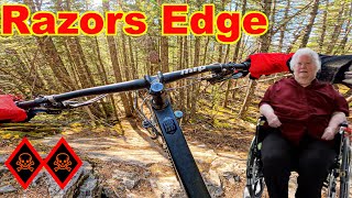 Average Dude Rides The Razors Edge in Canmore