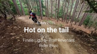 Finale Ligure eMTBing - Hot on the tail on...