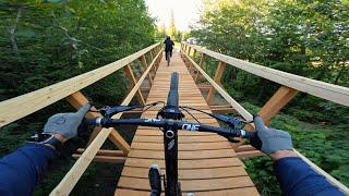 Riding Rossland's new chairlift access Bike Park!