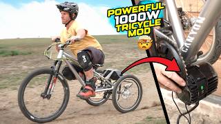THE FASTEST MTB TRICYCLE EVER? - POWERFUL...