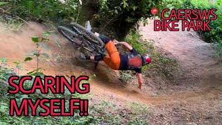 Getting SCARED At CAERSWS BIKE PARK!!