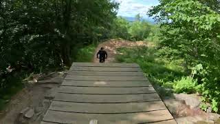 SHREDDING Upper Hellion at Highland Bike Park...