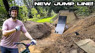 Building & Riding a New Dirt Jump Line in...