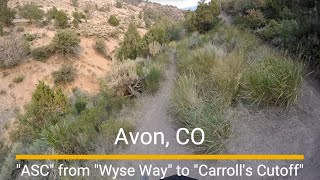 West Avon Preserve MTB trail - 'ASC' from end...