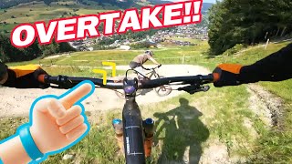 When you just gotta past on the trail - MTB...