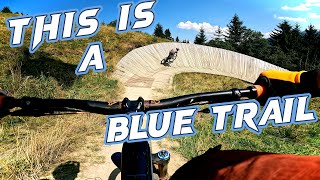 WALL RIDES ON A BLUE?!? Saalbach’s Blue MTB...