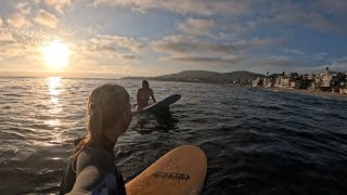 Sunset Surf in Laguna Beach California