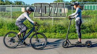 Ebike Vs. Escooter Test with ZDZA - Which One...