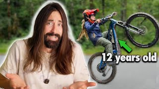 Experienced mountain biker VS Fearless kids:...