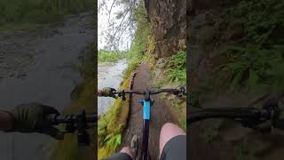 Riding the start of Middle Fork trail in...