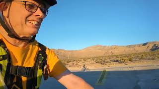 Morning ride with shadow