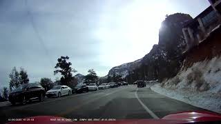 Drive up Mt Charleston on December 26, 2022