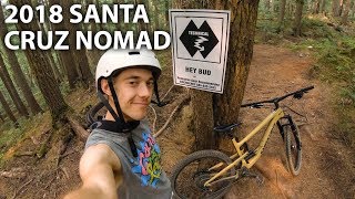 Demo Riding a Santa Cruz Nomad... on Blackcomb...