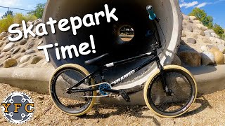 First Time at the Skatepark with the BMX Bike!