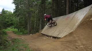 Fast Downhill Trail at Quebec City's Mountain...
