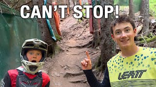 Kids vs. World's Steepest DH Track!