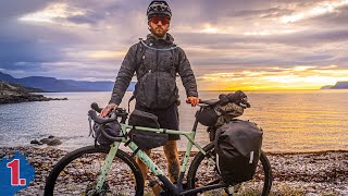 Alleine mit Fahrrad & Schlafsack durch...
