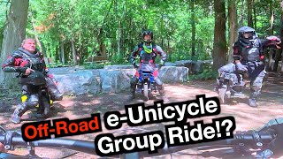 MTB + e-Unicycle Group Ride on Hat Trick |...