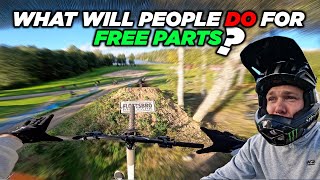 GIVING AWAY FREE  MTB PARTS TO PEOPLE AT THE...