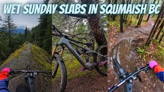 A wet Sunday on the E-Bike in Squamish BC  ...