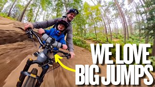 SENDING JUMPS WITH MY 2 YEAR OLD SON!!