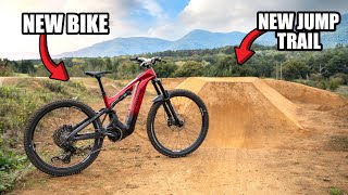 TESTING MY BRAND NEW BIKE ON NEW MTB JUMPS!!