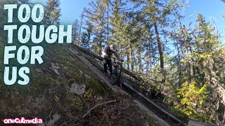 Too Tough for us to ride so we walked some...