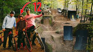 Mit 12-jährigem Nachwuchstalent an einer MTB...